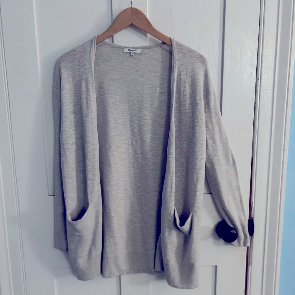 Soft Grey Madewell Cardigan